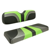 RedDot Blade Golf Cart Front Seat Covers for Club Car Precedent-Lime Green/Charcoal/Blk